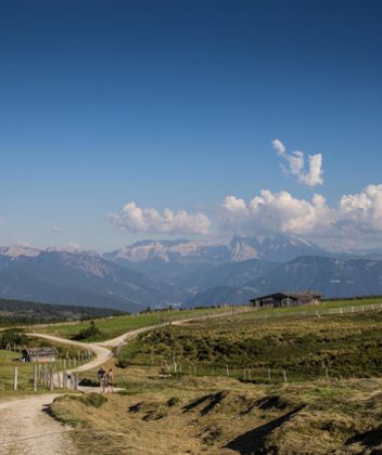 Hiking on the Villanders mountain pasture